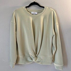 Magaschoni Twist-Front Long Sleeve Top | Size L